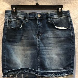 Kancan mini skirt size 28 . Distressed